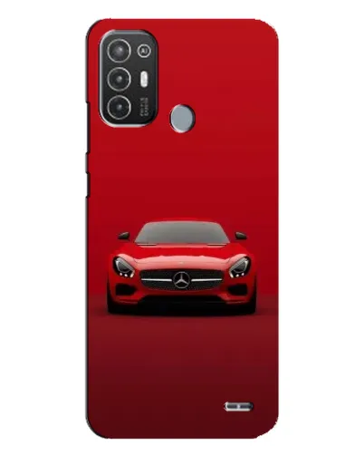 Чехол для TECNO Pop 6 Pro (BE8) с картинкой «Красный Mercedes AMG»