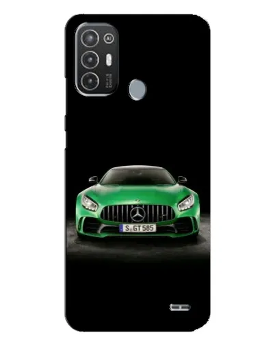 Чехол для TECNO Pop 6 Pro (BE8) с картинкой «Mercedes — неоновый лого»
