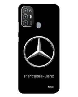 Чехол для TECNO Pop 6 Pro (BE8) с картинкой «Mercedes Silver Logo»