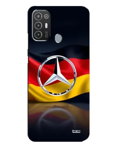 Чехол для TECNO Pop 6 Pro (BE8) с картинкой «Mercedes — флаг Германии»