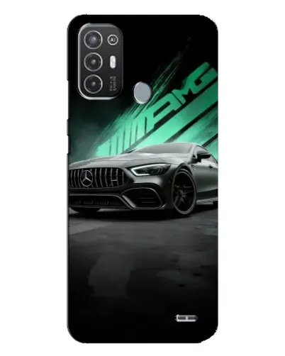 Чехол для TECNO Pop 6 Pro (BE8) с картинкой «Темный Mercedes AMG»