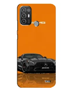 Чехол для TECNO Pop 6 Pro (BE8) с картинкой «Оранжевый Mercedes AMG»