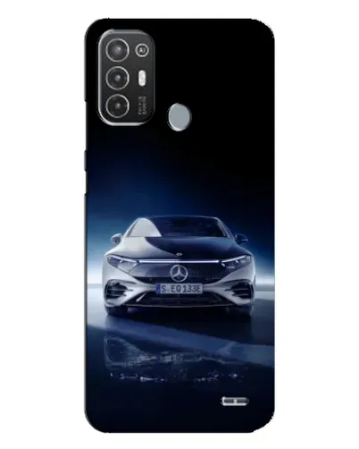 Чехол для TECNO Pop 6 Pro (BE8) с картинкой «Ночной Mercedes EQ»