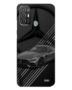 Чехол для TECNO Pop 6 Pro (BE8) с картинкой «Mercedes AMG — графика»