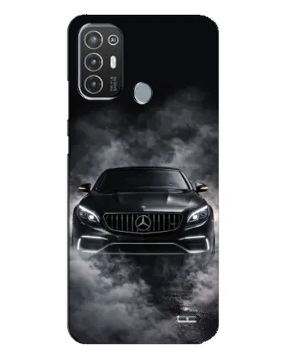 Чехол для TECNO Pop 6 Pro (BE8) с картинкой «Mercedes в дыму»