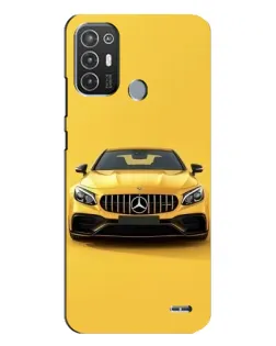 Чехол для TECNO Pop 6 Pro (BE8) с картинкой «Желтый Mercedes GT»