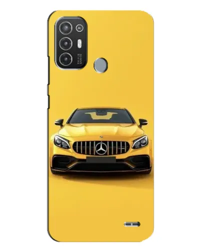 Чехол для TECNO Pop 6 Pro (BE8) с картинкой «Желтый Mercedes GT»