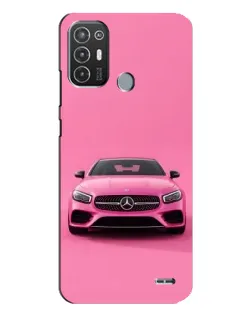 Чехол для TECNO Pop 6 Pro (BE8) с картинкой «Розовый Mercedes AMG»