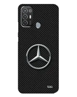 Чехол для TECNO Pop 6 Pro (BE8) с картинкой «Карбоновый Mercedes стиль»