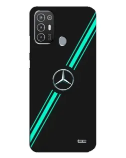 Чехол для TECNO Pop 6 Pro (BE8) с картинкой «Спортивные линии Mercedes»