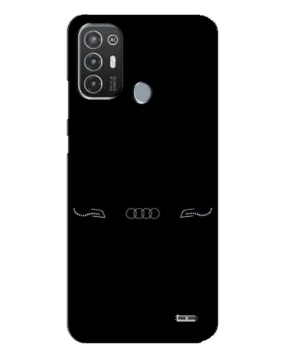 Чехол для TECNO Pop 6 Pro (BE8) с картинкой «Audi — световой подпись»