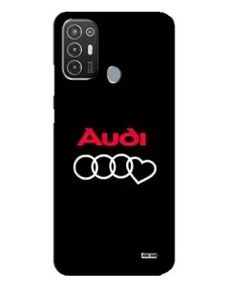 Чохол для TECNO Pop 6 Pro (BE8) з картинкою «Логотип Audi Heart»