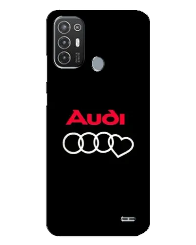 Чехол для TECNO Pop 6 Pro (BE8) с картинкой «Логотип Audi Heart»