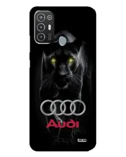 Чехол для TECNO Pop 6 Pro (BE8) с картинкой «Пантера и Audi»