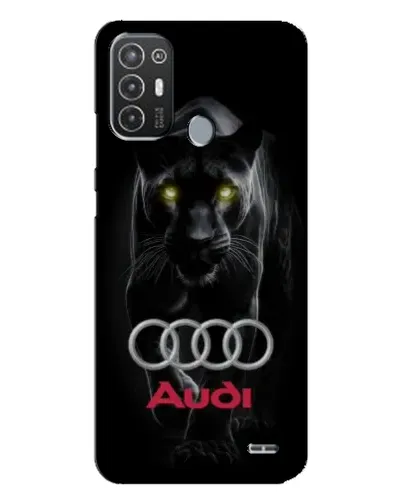 Чехол для TECNO Pop 6 Pro (BE8) с картинкой «Пантера и Audi»