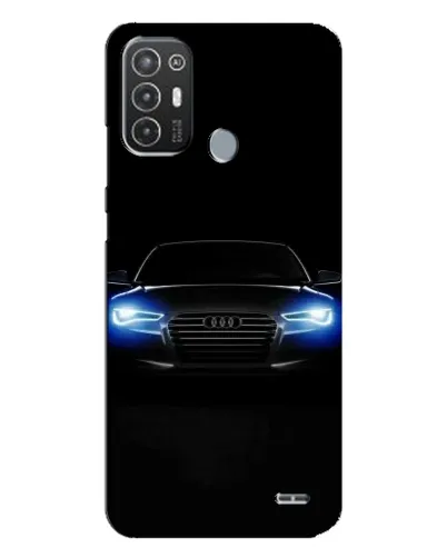 Чехол для TECNO Pop 6 Pro (BE8) с картинкой «Audi в неоне»