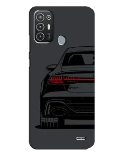 Чехол для TECNO Pop 6 Pro (BE8) с картинкой «Задняя часть Audi — арт»