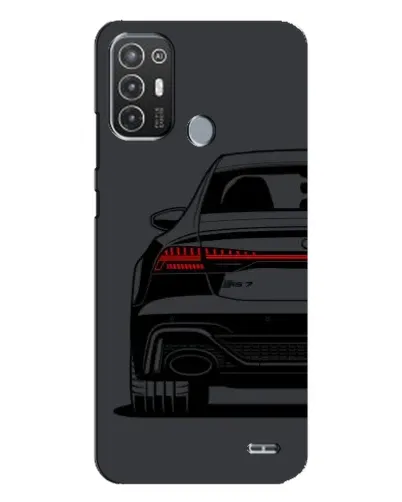 Чехол для TECNO Pop 6 Pro (BE8) с картинкой «Задняя часть Audi — арт»