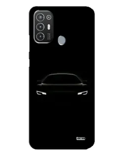 Чехол для TECNO Pop 6 Pro (BE8) с картинкой «Взгляд Audi в темноте»