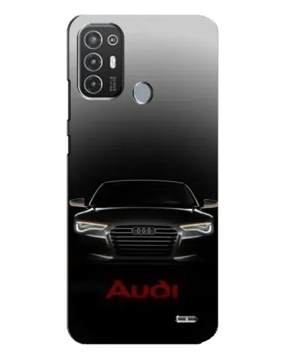 Чехол для TECNO Pop 6 Pro (BE8) с картинкой «Audi — градиентный контур»