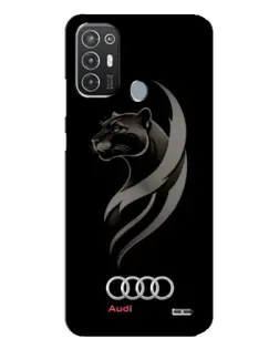 Чехол для TECNO Pop 6 Pro (BE8) с картинкой «Графика — пантера и Audi»