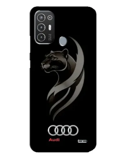 Чехол для TECNO Pop 6 Pro (BE8) с картинкой «Графика — пантера и Audi»