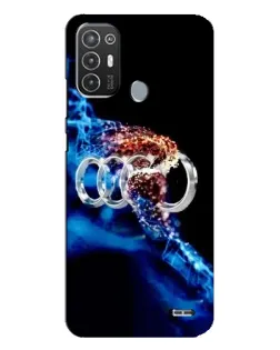 Чехол для TECNO Pop 6 Pro (BE8) с картинкой «Энергия лого Audi»
