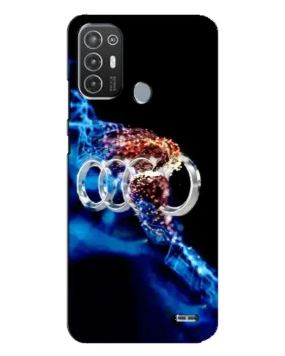 Чехол для TECNO Pop 6 Pro (BE8) с картинкой «Энергия лого Audi»
