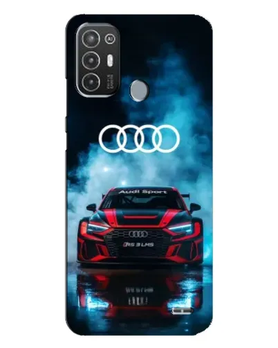 Чехол для TECNO Pop 6 Pro (BE8) с картинкой «Audi Sport — неон»
