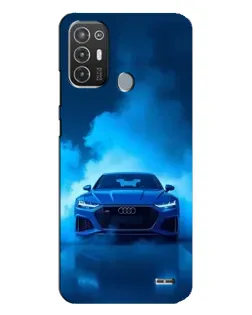 Чехол для TECNO Pop 6 Pro (BE8) с картинкой «Audi — голубая энергия»