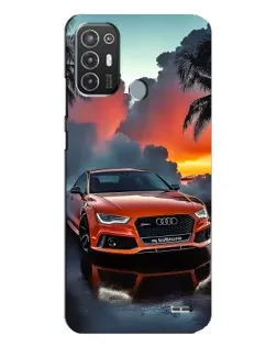 Чехол для TECNO Pop 6 Pro (BE8) с картинкой «Audi — закат»