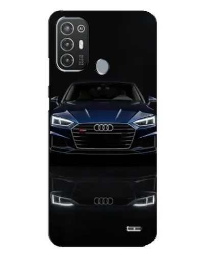 Чехол для TECNO Pop 6 Pro (BE8) с картинкой «Audi — ночное отражение»