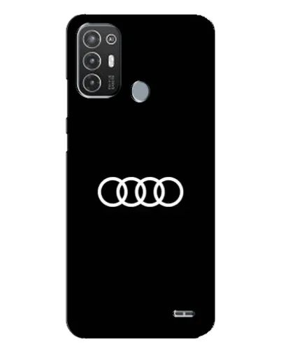 Чехол для TECNO Pop 6 Pro (BE8) с картинкой «Audi White Logo»