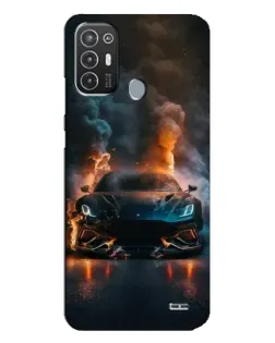 Чохол для TECNO Pop 6 Pro (BE8) з картинкою «Lamborghini димна естетика»