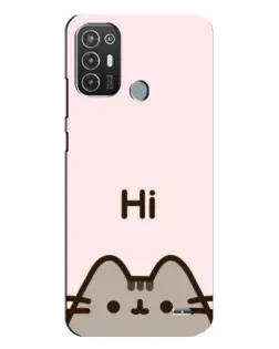 Чехол для TECNO Pop 6 Pro (BE8) с картинкой «Пушин говорит Hi» Чехол для TECNO Pop 6 Pro (BE8) с картинкой «Пушин говорит Hi»