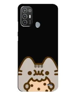 Чехол для TECNO Pop 6 Pro (BE8) с картинкой «Пушин на черном»