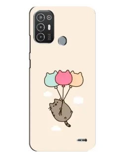 Чехол для TECNO Pop 6 Pro (BE8) с картинкой «Пушин на шариках»