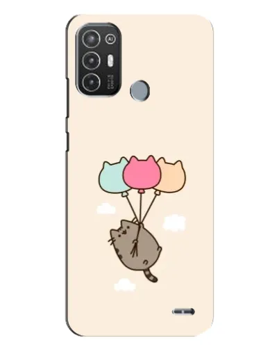 Чехол для TECNO Pop 6 Pro (BE8) с картинкой «Пушин на шариках»