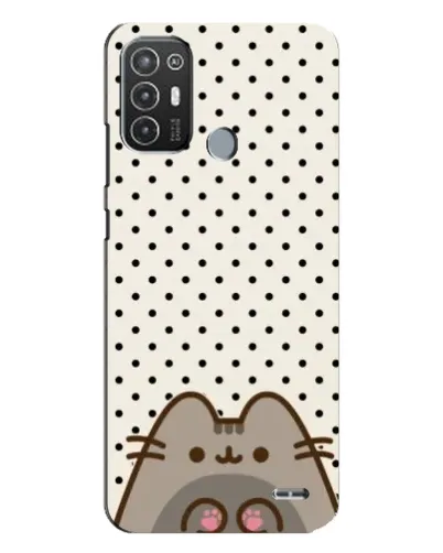 Чехол для TECNO Pop 6 Pro (BE8) с картинкой «Пушин в горошек»