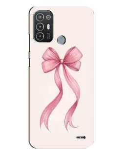 Чехол для TECNO Pop 6 Pro (BE8) с картинкой «Розовый бант»