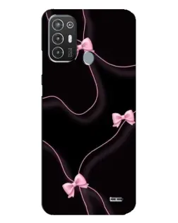 Чехол для TECNO Pop 6 Pro (BE8) с картинкой «Розовые ленты»