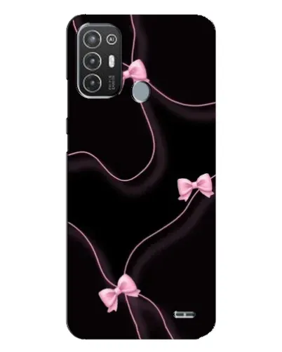 Чехол для TECNO Pop 6 Pro (BE8) с картинкой «Розовые ленты»
