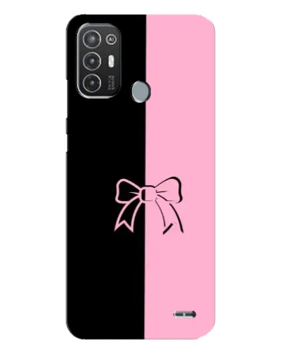 Чехол для TECNO Pop 6 Pro (BE8) с картинкой «Половинки банта»