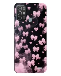 Чехол для TECNO Pop 6 Pro (BE8) с картинкой «Неоновое кружево»