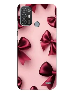 Чехол для TECNO Pop 6 Pro (BE8) с картинкой «Бордовый атлас»