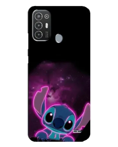 Чехол для TECNO Pop 6 Pro (BE8) с картинкой «Неоновый Stitch»