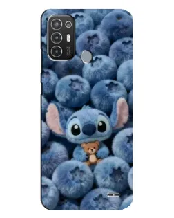 Чехол для TECNO Pop 6 Pro (BE8) с картинкой «Стич и голубика» Чехол для TECNO Pop 6 Pro (BE8) с картинкой «Стич и голубика»