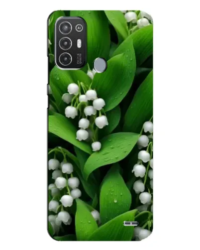 Чехол для TECNO Pop 6 Pro (BE8) с картинкой «Ландыши в зелени»