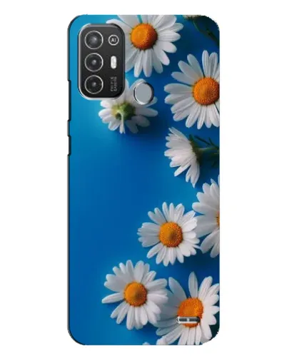 Чехол для TECNO Pop 6 Pro (BE8) с картинкой «Белоснежные маргаритки»