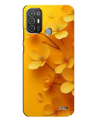 Чехол для TECNO Pop 6 Pro (BE8) с картинкой «Золотые лепестки»